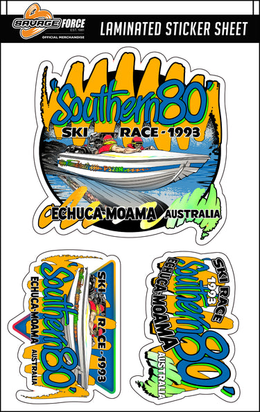 S80 1993 Thundernuts Sticker Sheet